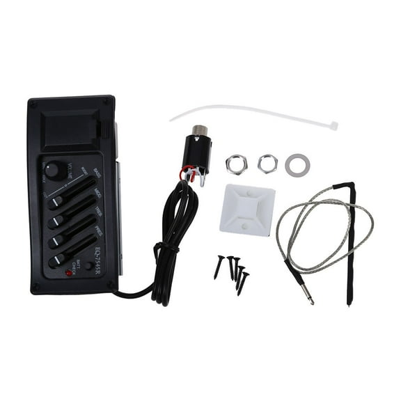 Guitar Preamp Amplifier equalizer EQ 4-Band EQ Preamp Acoustic Piezo 7545r