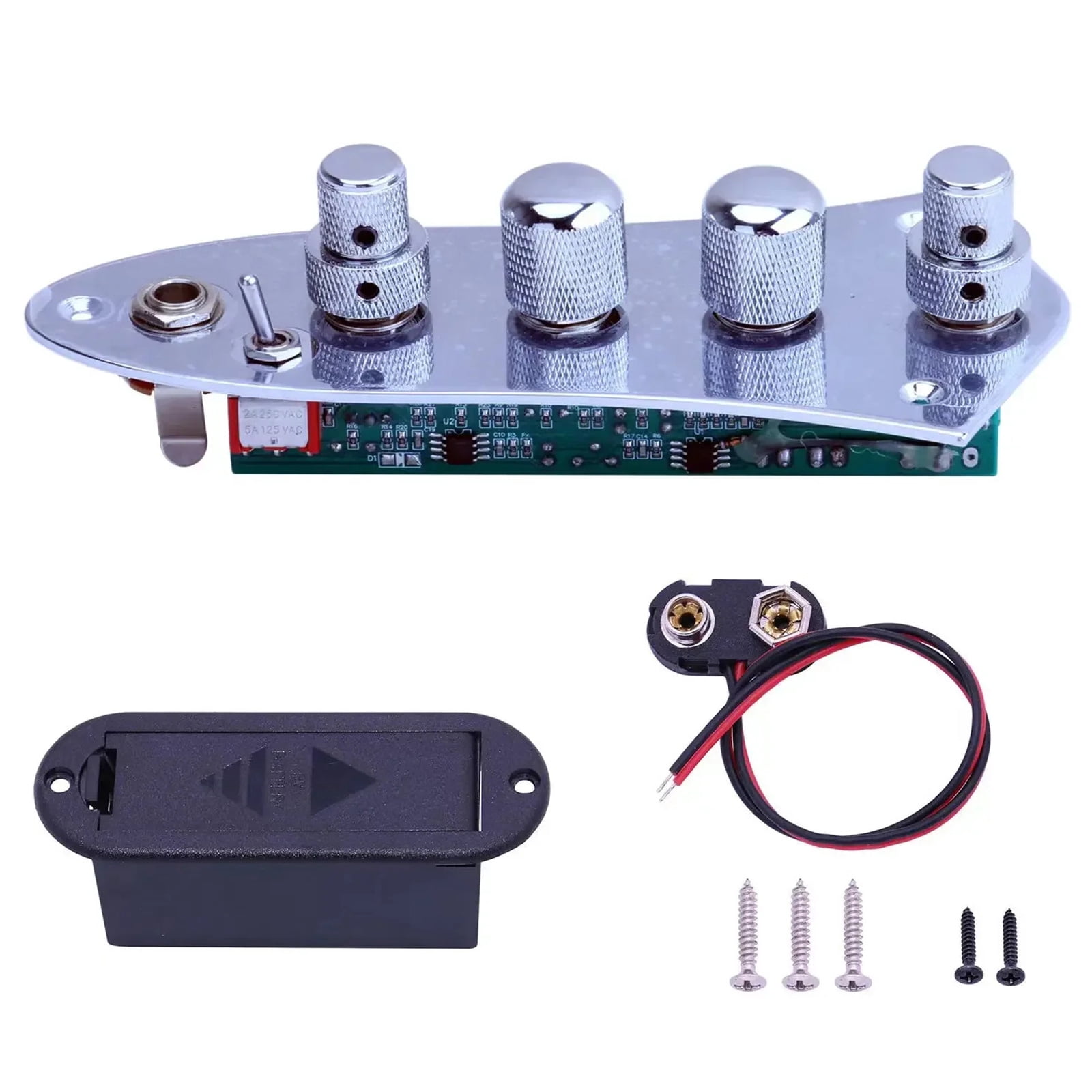 Guitar Prewired Harness 5 Way Prewired Loaded Prewired Control Plate Harness Converter Knobs Replacement for Guitar Part