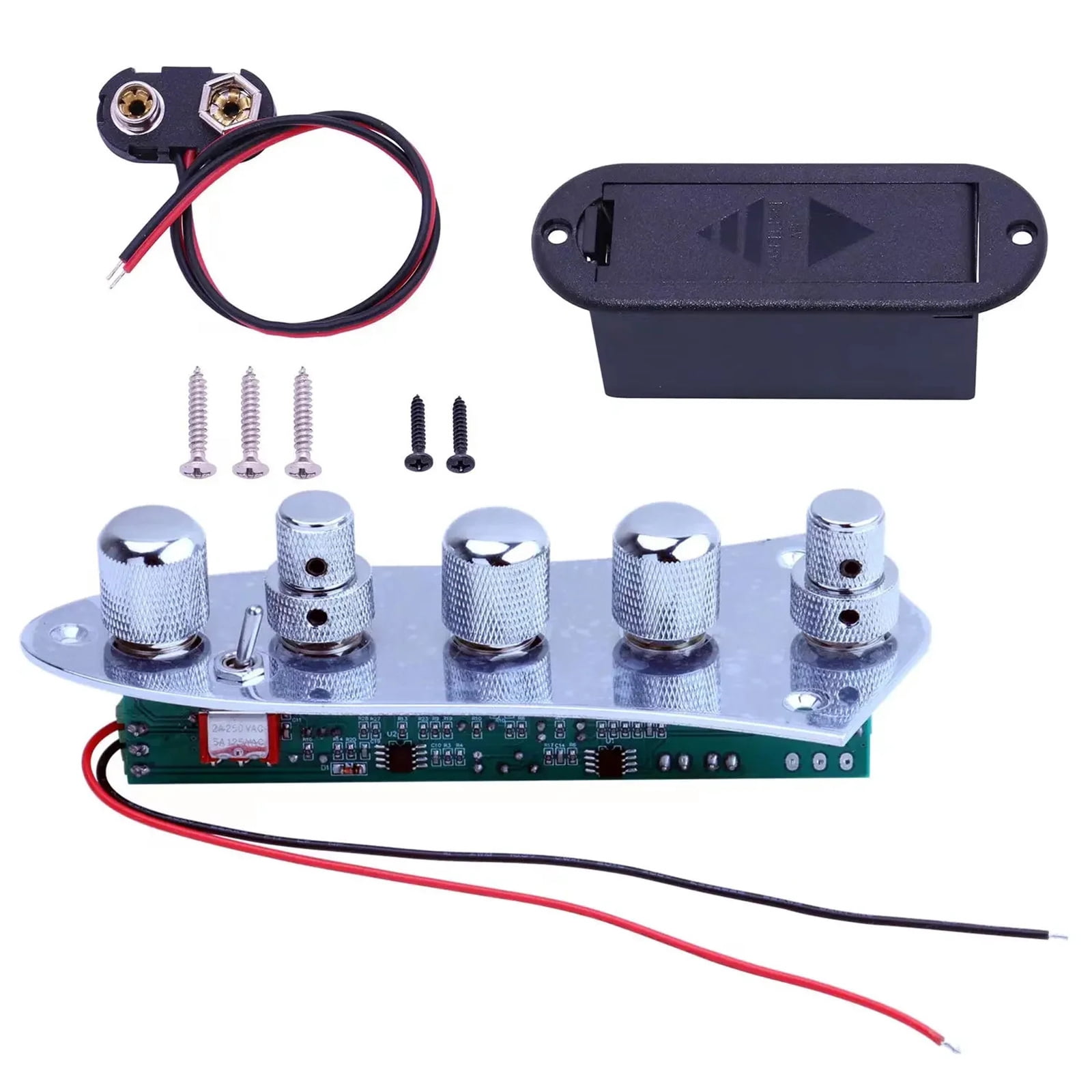 Guitar Prewired Harness 5 Way Prewired Loaded Prewired Control Plate Harness Converter Knobs Replacement for Guitar Part