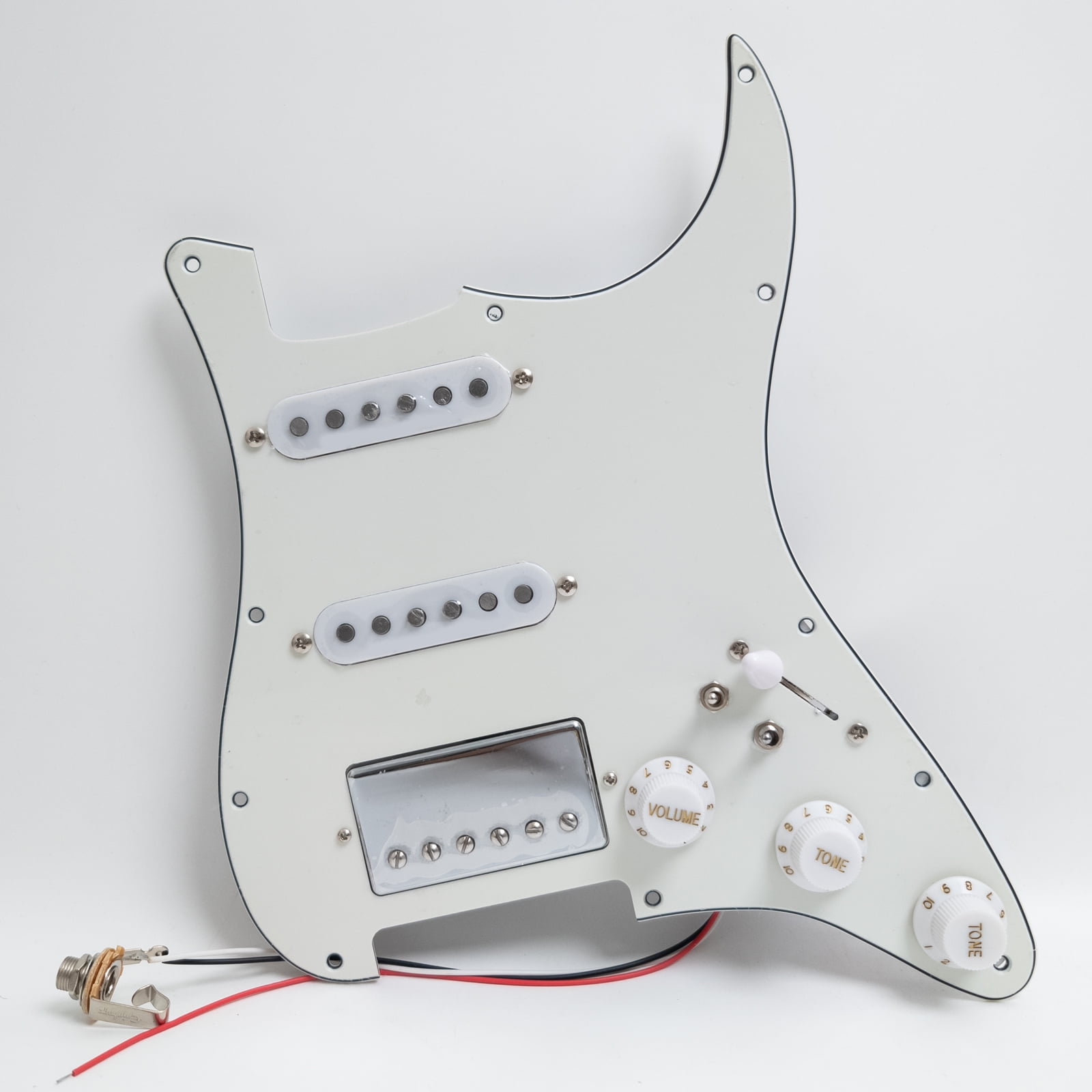 Guitar Prewired Loaded Pickguard, with Alnico 5 Humbucker & single coil Pickups, for Fender USA/Mexico Strat Electric Guitar Replacement Parts