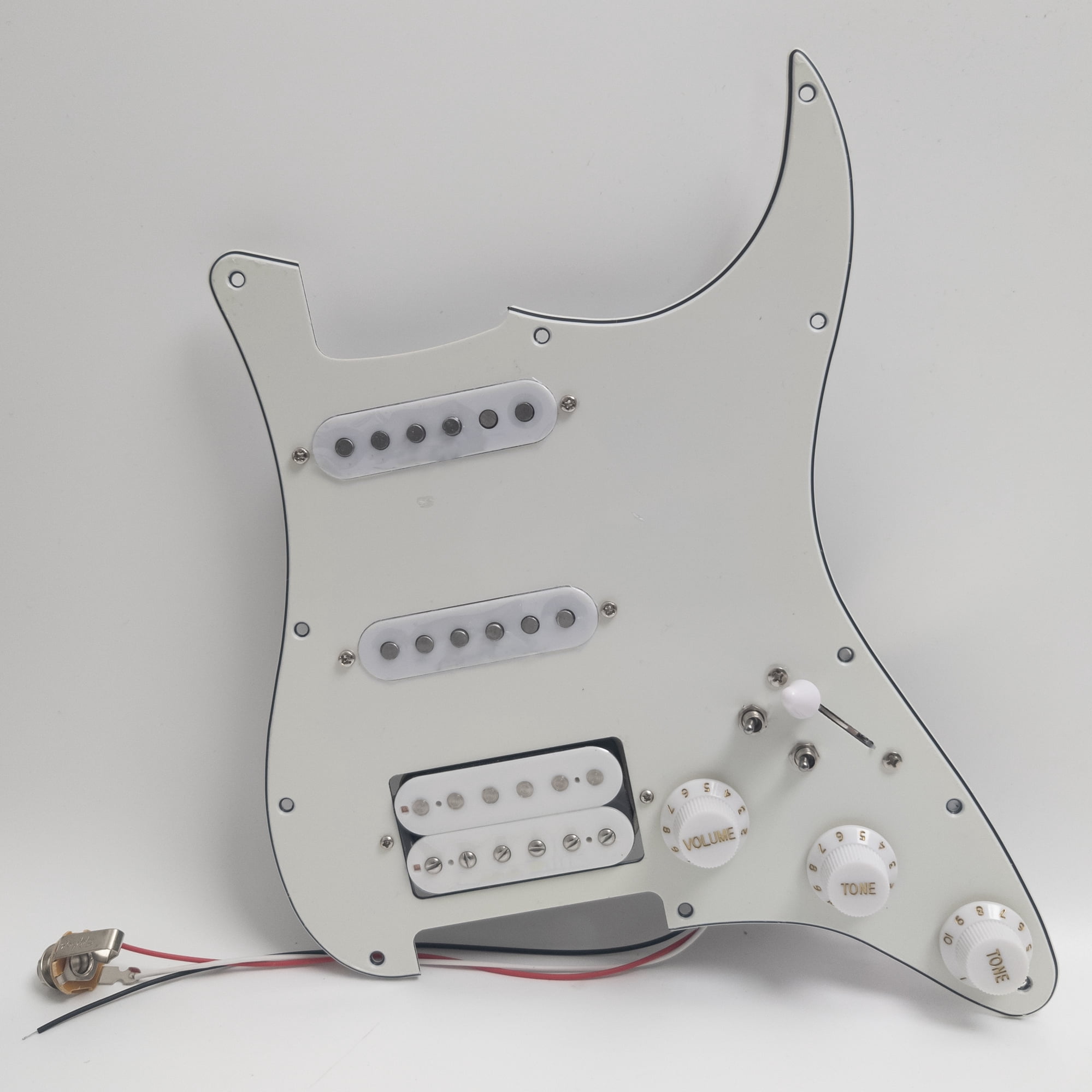 Guitar Prewired Loaded Pickguard, with Alnico 5 Humbucker & single coil Pickups, for Fender USA/Mexico Strat Electric Guitar Replacement Parts