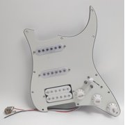 Guitar Prewired Loaded Pickguard, with Alnico 5 Humbucker & single coil Pickups, for Fender USA/Mexico Strat Electric Guitar Replacement Parts