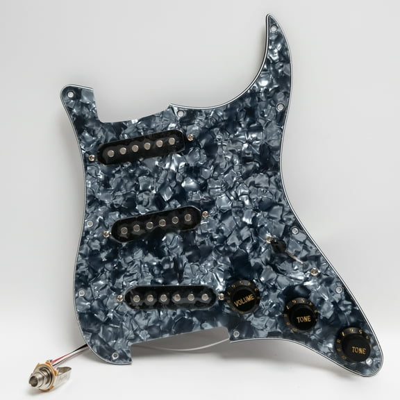 Guitar Prewired Loaded Pickguard, with SSS Alnico 5 Single Coil Pickups, For Strat Guitar parts