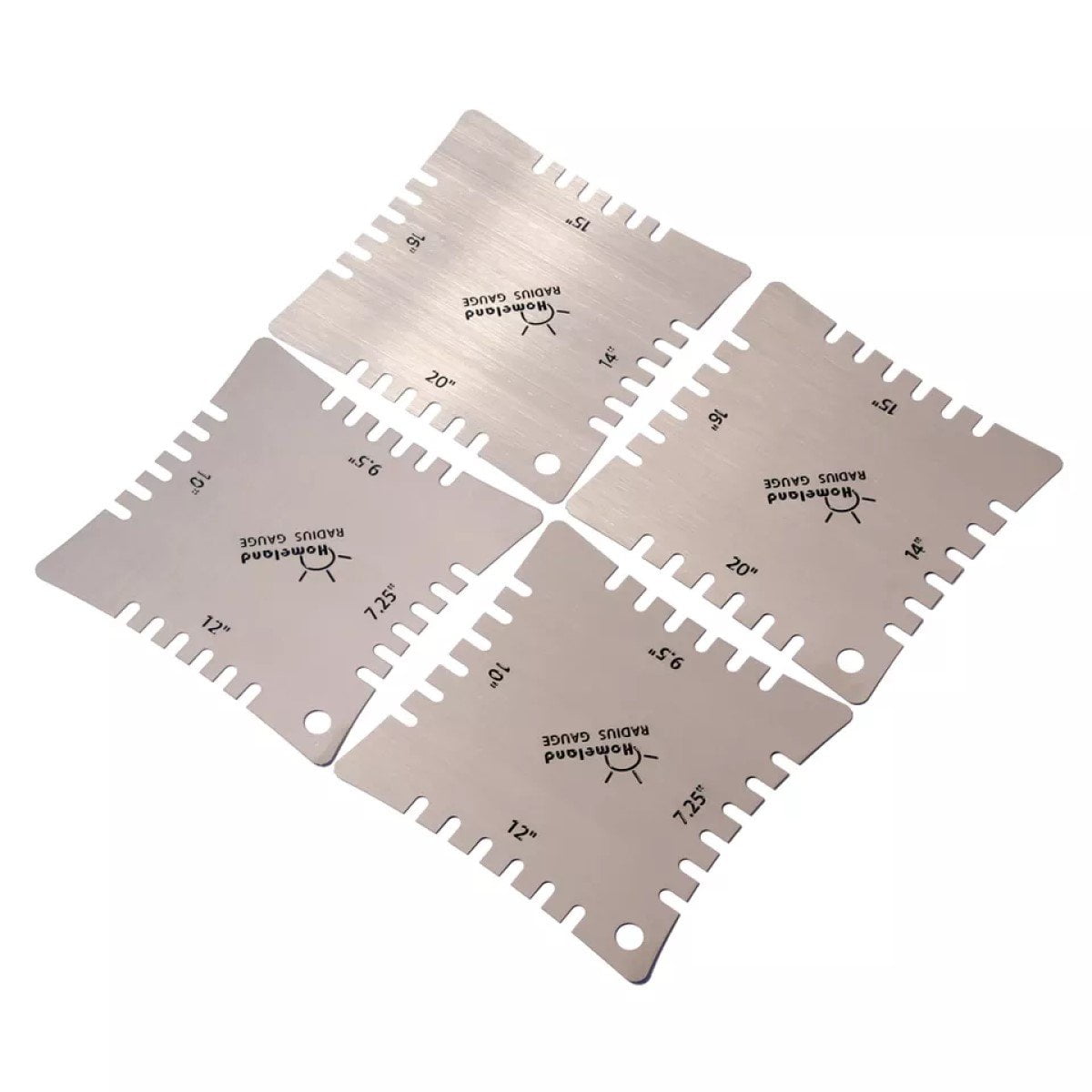 Guitar Radius Gauge Fretboard Measuring Set Notched Fingerboard Luthier