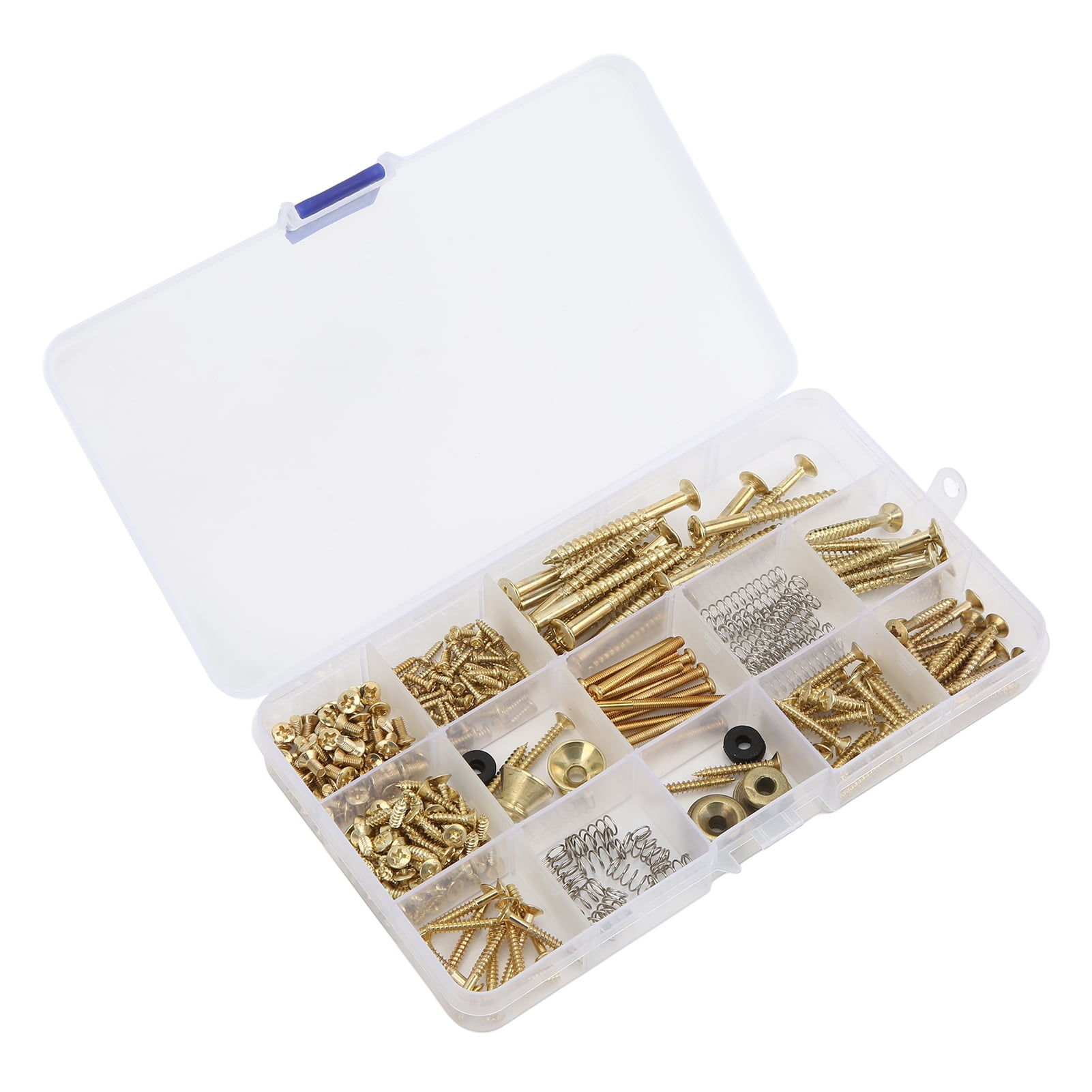 Guitar Repair Screw Kit, Metal Fasteners  Springs for Electric Instruments, Complete Set