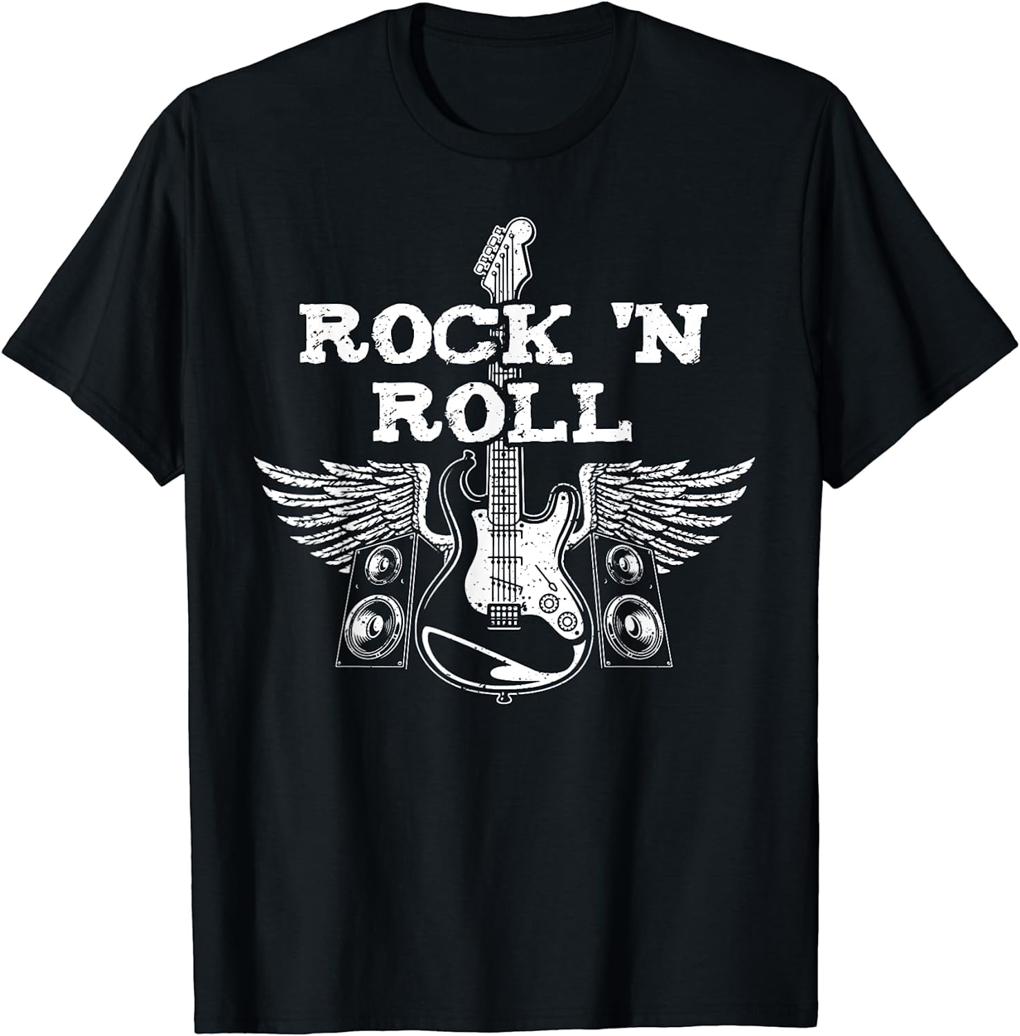 Guitar: Rock 'N Roll - Musician Sayings T-Shirt - Walmart.com