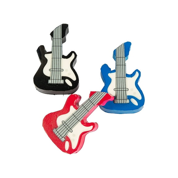 Guitar Rock & Roll Stress Toys - 12 Pieces