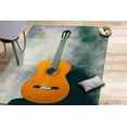 thumbnail image 1 of Guitar Rug, Gift for Guitarist Rug, Instrument Rug, Music Rugs, Anti-Slip Carpet, Soft Rug, Non-Slip Carpet, Gift For Her, Thin Rug, 2.6'x4' - 80x120 cm, 1 of 5