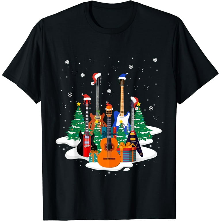 Guitar Christmas Tree T-Shirt Funny Merry Xmas Gifts Guitar Christmas Tree T-Shirt Funny Merry Xmas Gifts
