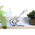 thumbnail image 1 of Electric Guitar Sculpture Minimalist Line Art Music Decor for Musicians, 1 of 7