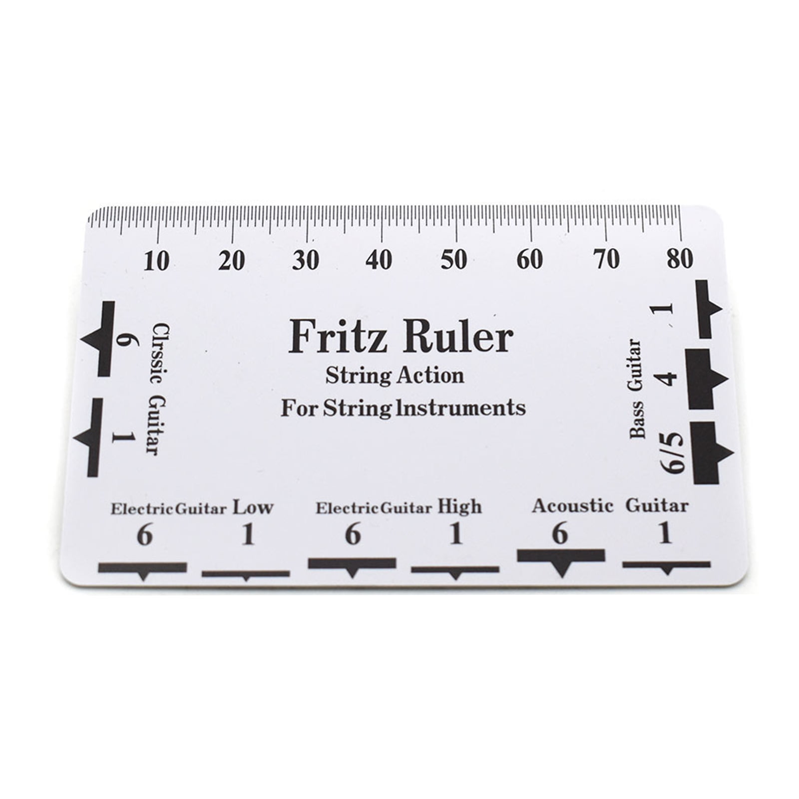 Ukulele Ruler Guitar Set Up Repairing Luthier Tool for Guitar, Ukulele, Banjos ...