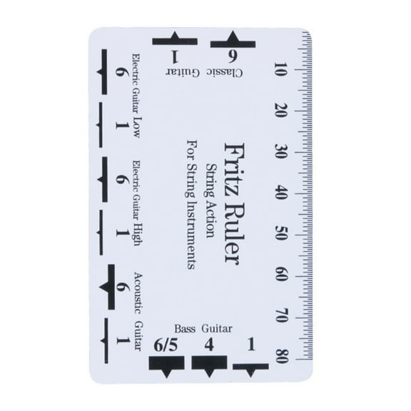 Guitar Setups Gauge Luthier Bass Measuring Tool Guitar String Action Gauge Ruler Guitar String Height Gauge