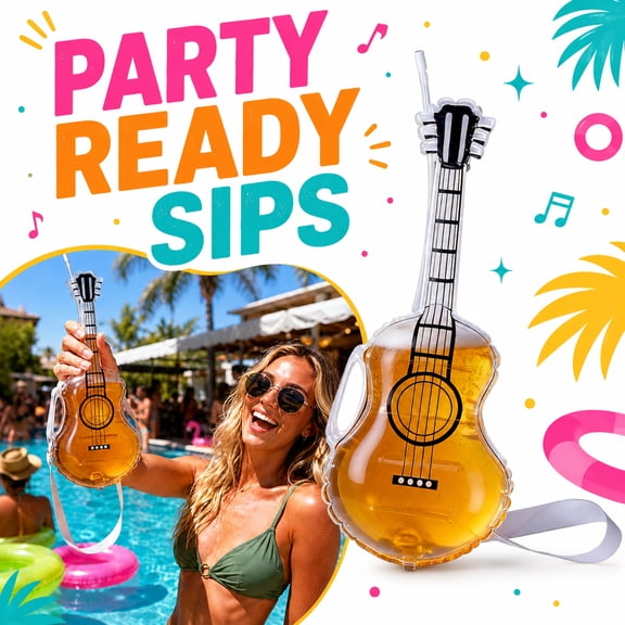 Guitar Shaped Beer Bottle Opener Novelty Music Themed Bar Accessory Portable Cool Keyring Ornament Unique Drink Cap Remover Gift