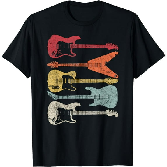 Guitar Shirt. Retro Style, Gift For Guitarist T-Shirt