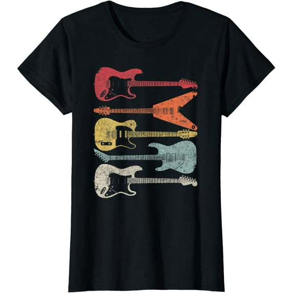 Guitar Shirt Retro Style Gift For Guitarist T-Shirt