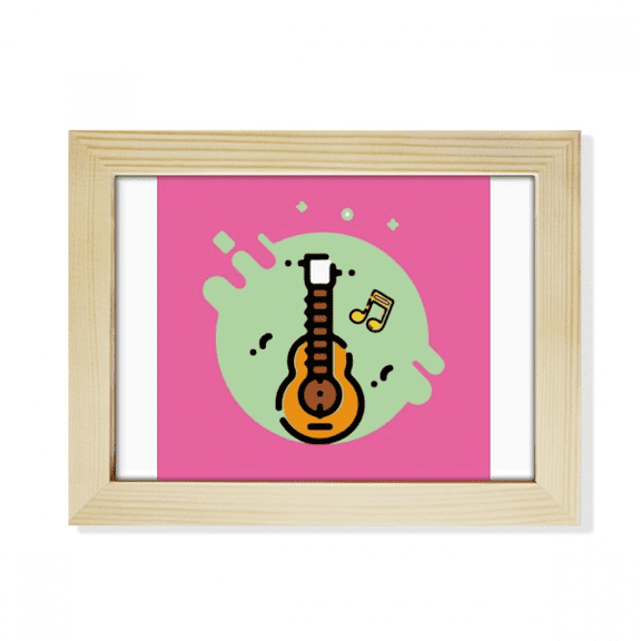 Guitar Sign Animation Desktop Photo Frame Picture Art Decoration Painting 6x8 inch