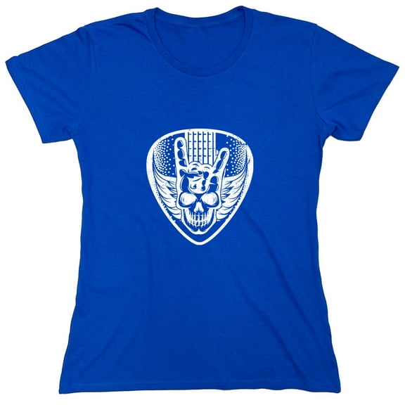 Guitar Skele*on Sarcastic Humor Novelty Funny Women's Casual Tees