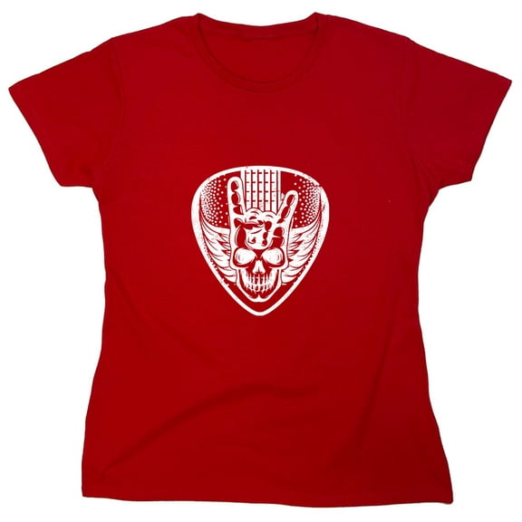 Guitar Skele*on Sarcastic Humor Novelty Funny Women's Casual Tees