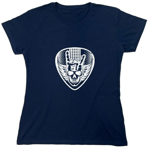 Guitar Skele*on Sarcastic Humor Novelty Funny Women's Casual Tees
