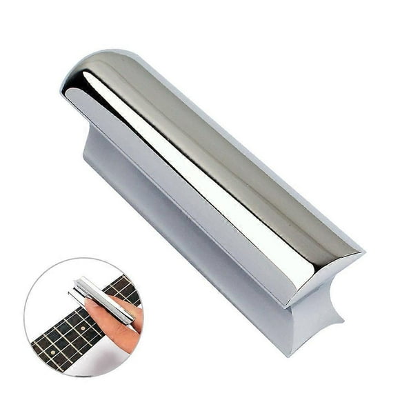 Guitar Slide Steel Solid Stainless Tone Bar Hawaiian Slider For Acoustic Electric Guitar Instruments Portable Chrome Color
