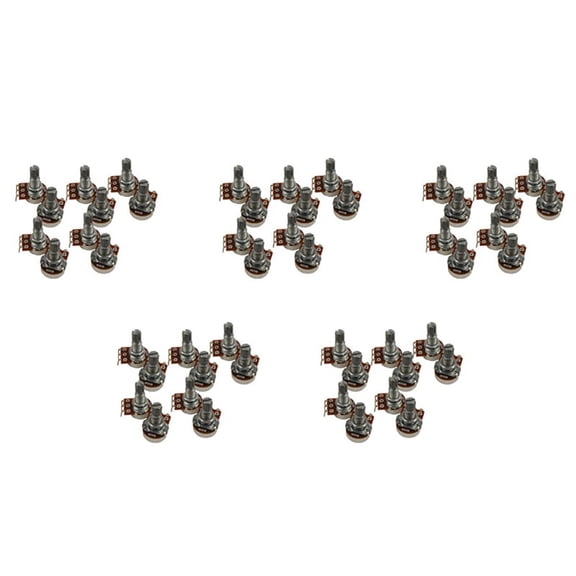 Guitar Small Size Pots B500K Potentiometers for Guitar Parts (Pack of 50)