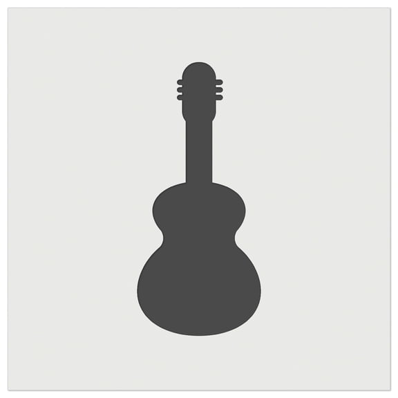 Guitar Solid DIY Cookie Wall Craft Stencil - 5.5 Inch