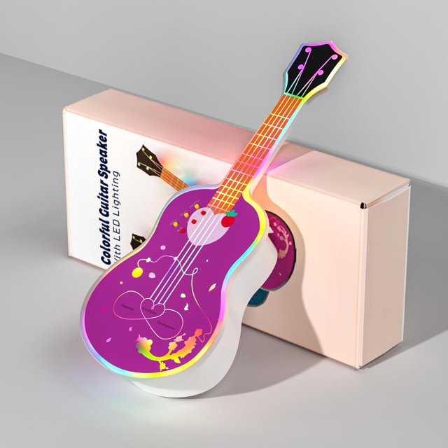 Guitar Speakers Guitar Mini Guitar Play Music When Connected Dazzling