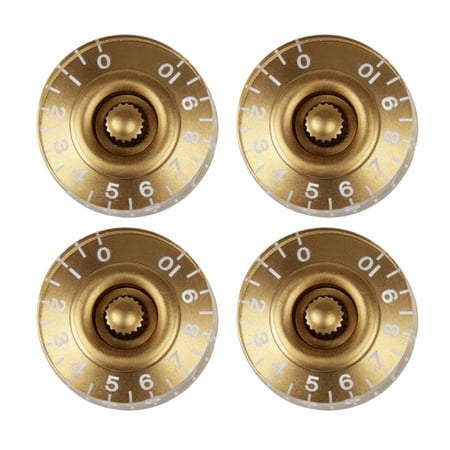 Guitar Speed Control Knobs With White Word For Electric Guitar Replacement, 4 Pack