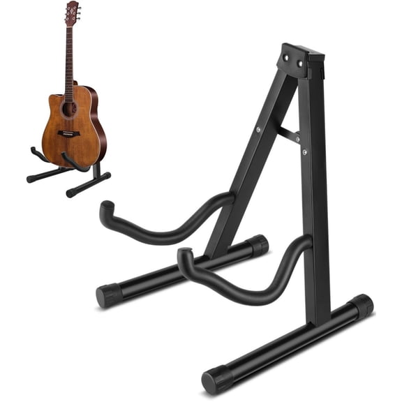 Guitar Stand,Guitar A-Frame Stand Floor Support for Acoustic and Electric Guitars - Portable Instrument Stand Rack Holder Display for Classical Guitar and Bass, Violin, Ukulele, Banjo, Mandolin
