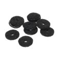 thumbnail image 1 of Guitar Strap Button Felt Washer Lock Strap Block Guitar Black Gasket, for Guitar Strap Button, Pack of 10, 1 of 6
