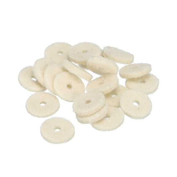Guitar Strap Button Felt Washer Lock Strap Block Guitar White Gasket, for Guitar Strap Button, Pack of 20