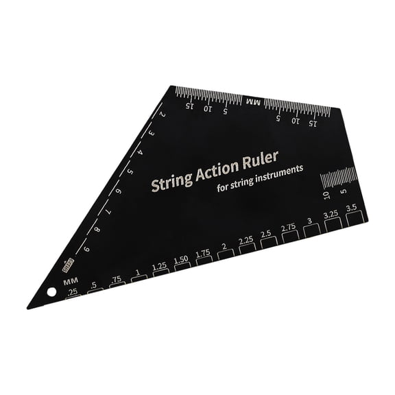 Guitar String Action Gauge Playing Measurement Gauge PVC Texture Suitable for Professional and Amateur Musicians