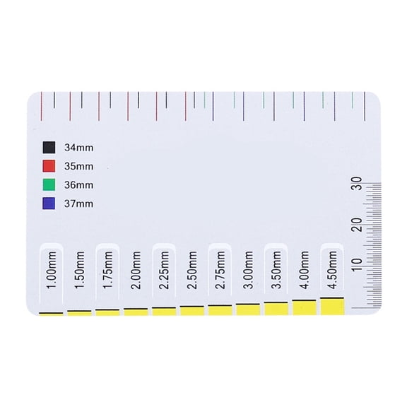 Guitar String Action Gauge Ruler, Guitar Height Gauge, Guitar Set Up Repairing Luthier Tool for Guitar, Ukulele, Banjos