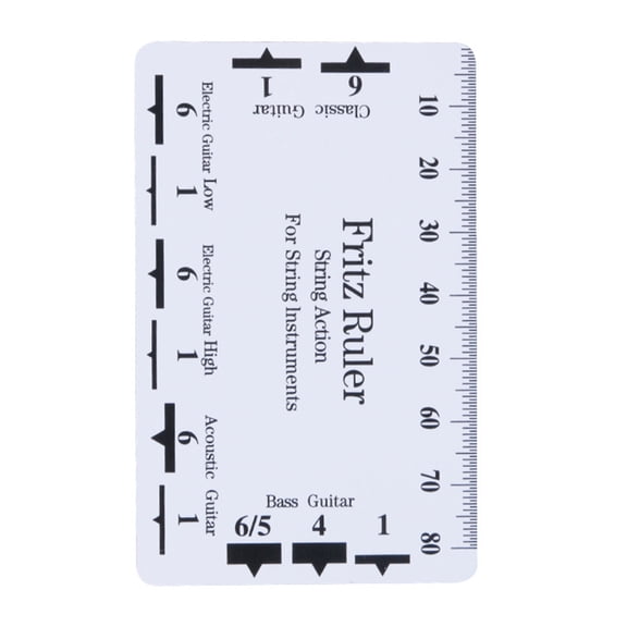 Guitar String Action Gauge Ruler Guitar String Height Gauge Bass Setups Gauge Luthier Repair Tool Guitar Measuring Tool