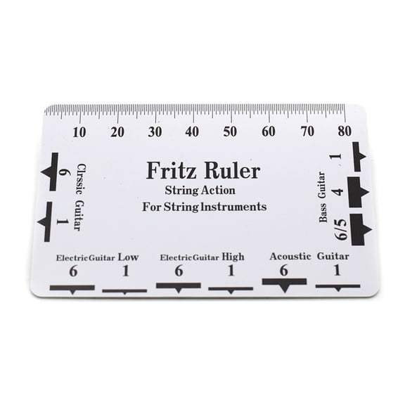 Guitar String Action Gauge Ruler Guitar String Height Gauge Bass Setups Gauge Luthier Repair Tool Guitar Measuring Tool
