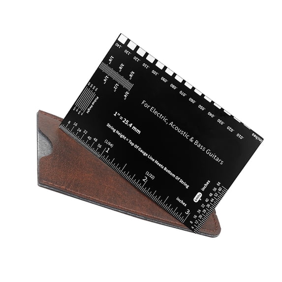 Guitar String Action Gauge Ruler Setup Tool Acoustic Guitar Setup ...