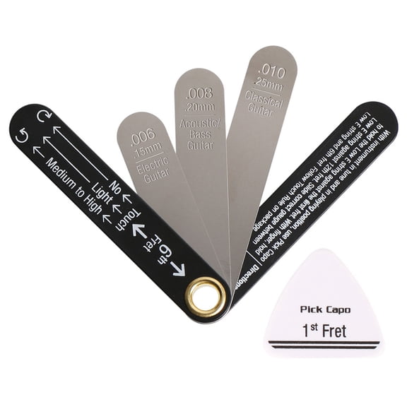 Guitar String Height Ruler Guitar String Measuring Device Plastic Texture Suitable for Musicians and Guitar Enthusiasts