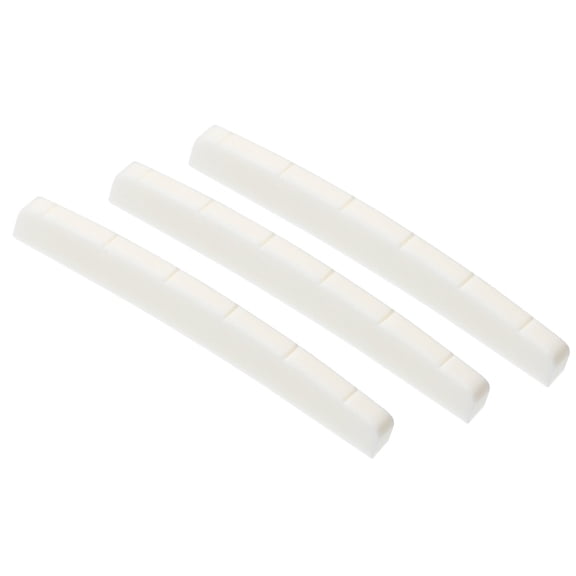 Guitar String Nut, Slotted Bone Guitar Bass String Nut 42mm Guitar Nut Replacements Part for 4 Strings Electric Guitar