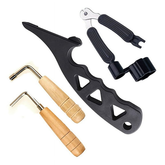 Guitar String Stretcher,Hexagon Metal Wrench Multifunctional Guitar String Winder Guitar Adjustment Tool Set