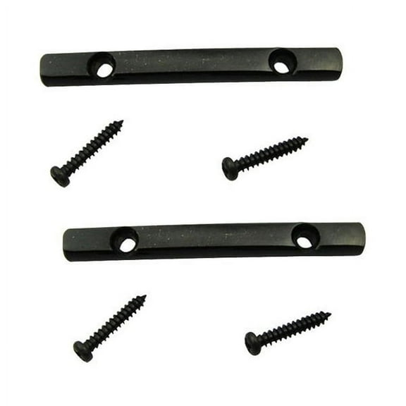 Guitar String Tree Guides String Retainer Bar for Guitar Replacement Parts, Black (Pack of 2 )