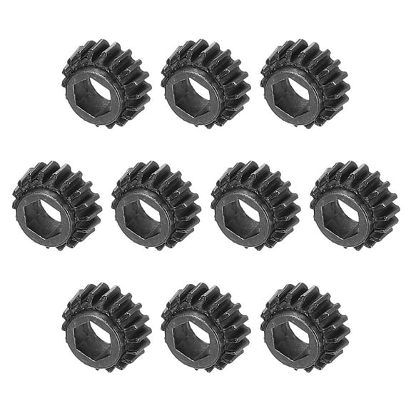 Guitar String Tuning Peg Gear Tuner Gears 12pcs 4mm Inner Hex Hole Black for Guitar Tuner Machine Head