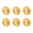 thumbnail image 1 of Guitar String Tuning Peg Gear Tuner Gears 6pcs 4mm Inner Hex Hole Gold for Guitar Tuner Machine Head, 1 of 6