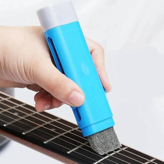 Guitar Strings Derusting Brush Pen Strings Anti Rust Guitar Cleaner String Care Oil Eraser Guitar Accessorie Rust Prevention Pen(Blue)