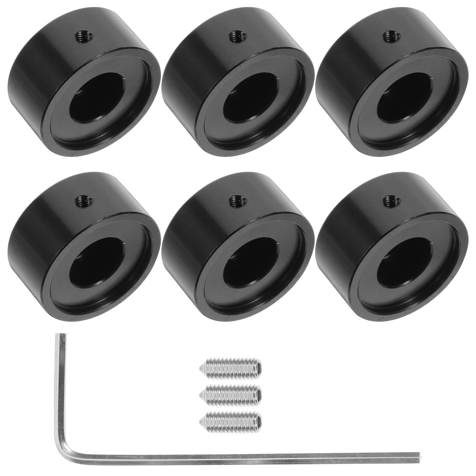 20PCS Black Guitar Effects Pedal Footswitch Toppers - Plastic Nail Caps For Easy Stomping, Protective Covers For Pedal Buttons