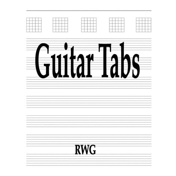 Guitar Tabs: 150 Pages 8.5" X 11", (Paperback)