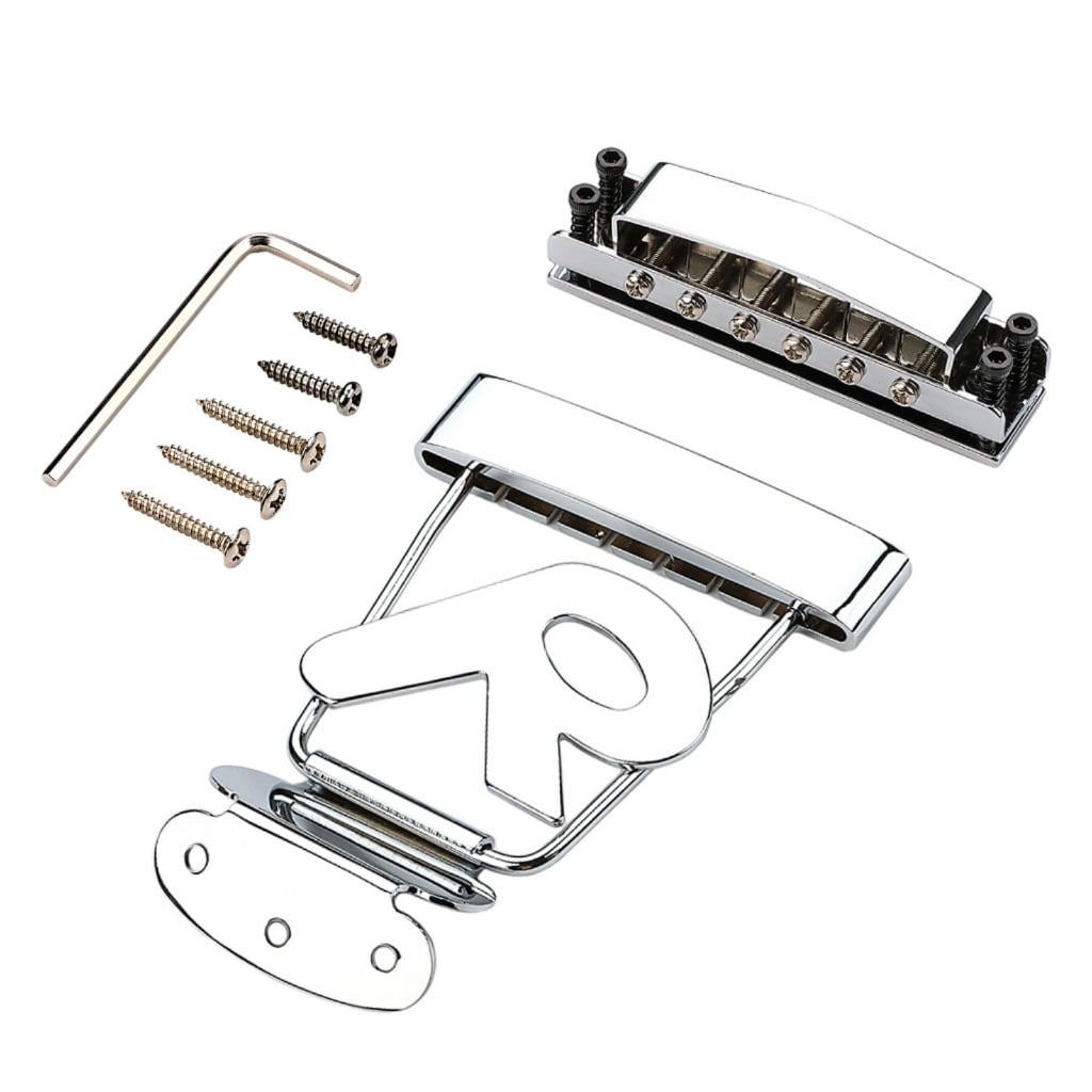 Guitar Tailpiece Bridge Replacement 6 String Electric Guitar Trapeze Tailpiece Bridge Musical Instrument Accessory