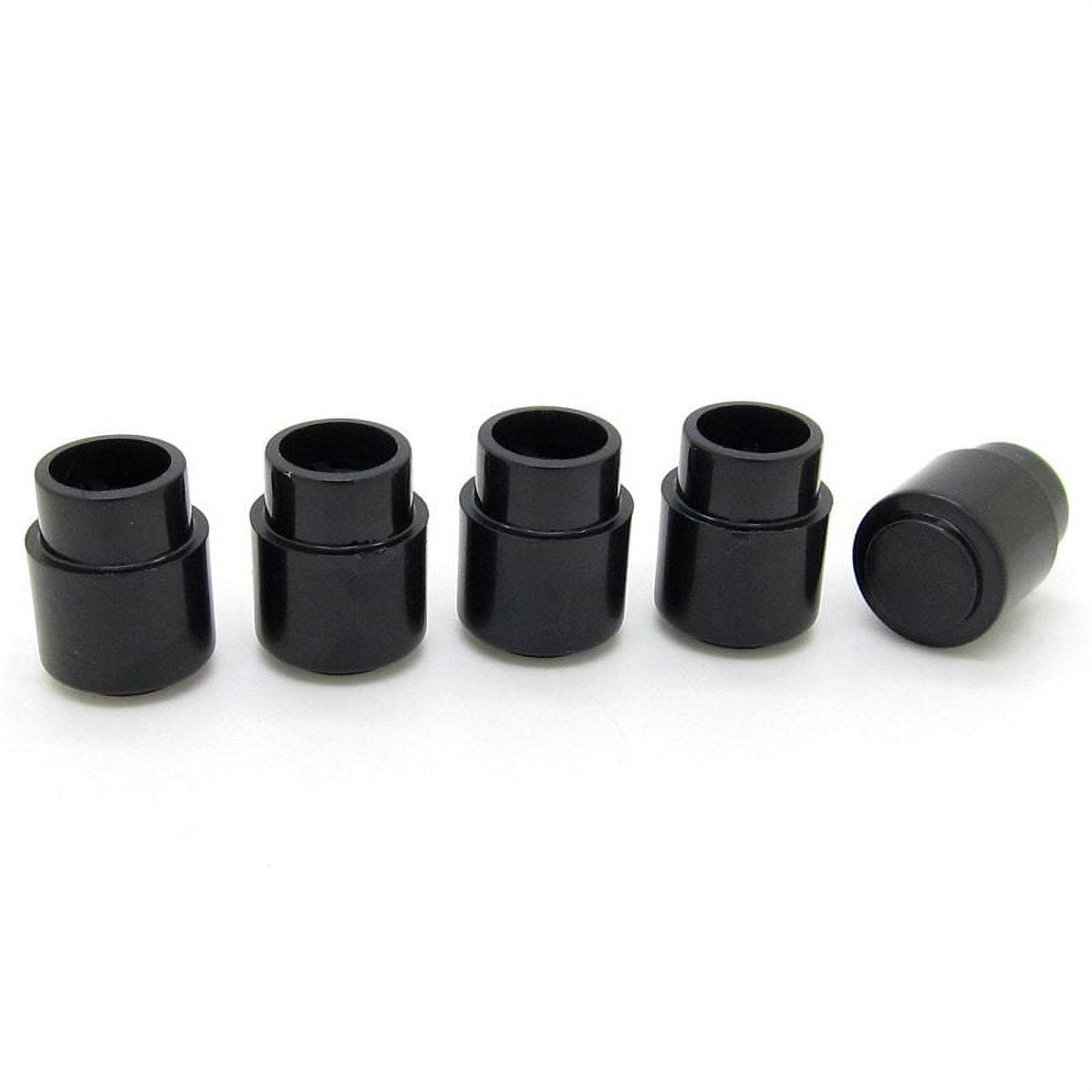 Guitar Toggle Switch Cap Tip Push On Top Hat Round Black Parts Pack Of