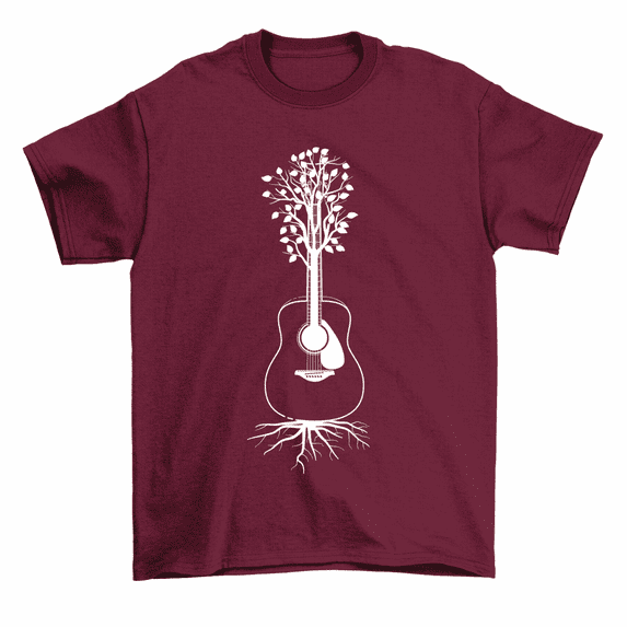 Guitar Tree Roots Musician Guitarist Gift T-Shirt Men Women Unisex