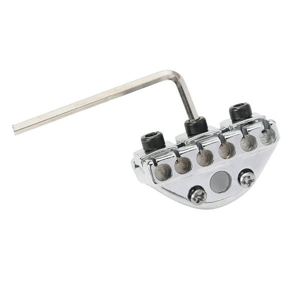 Guitar Tremolo String Locking Nut Kit Replacement Guitar Bridge Accessory for Electric Guitar (Silver)