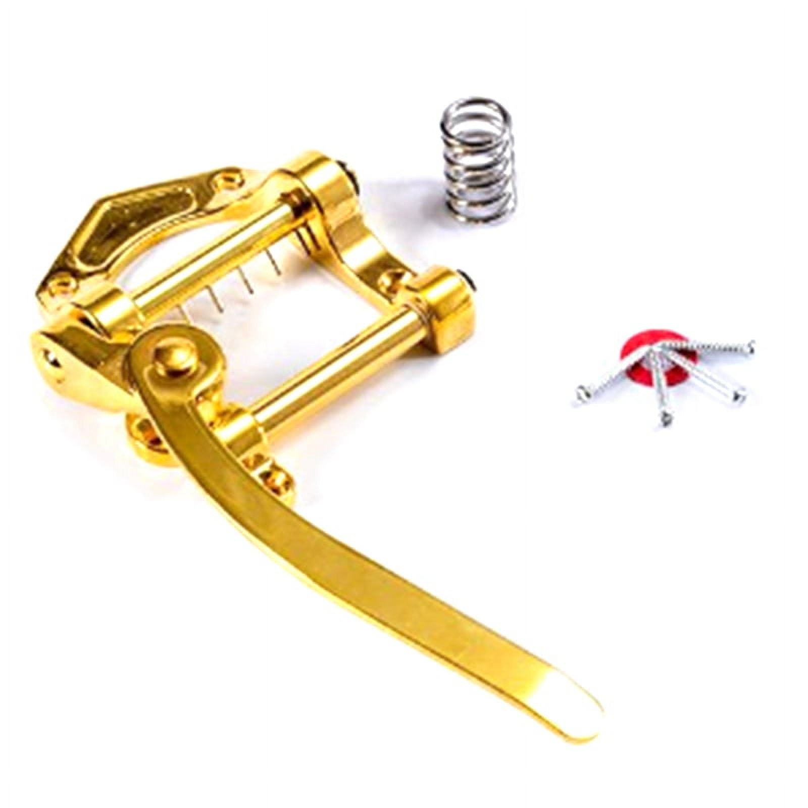 Guitar Tremolo Vibrato Bridge Tailpiece Archtop Compatible with ES335 LP Electric Guitar Universal (Gold)